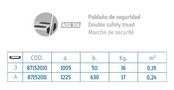 Easy Access ladder stainless steel 316 3 steps