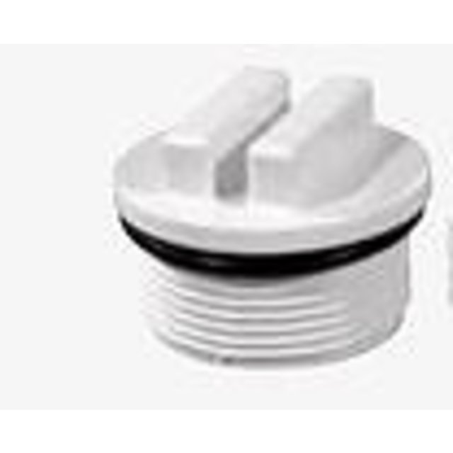 stofzuigeraansluiting   incl. aflsluitdop 5-6m³ wit