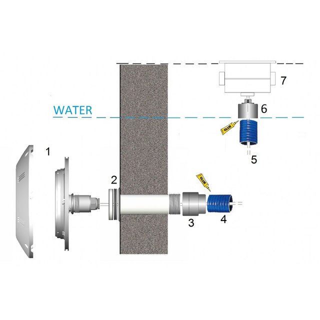 projecteur plat 60 LED blanc