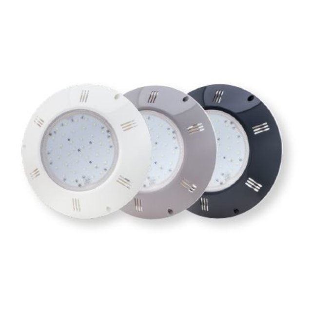 collerette décorative pour spot plat gris clair