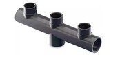 Distributor/collector 50mm tube 50mm x 50mm x 50mm