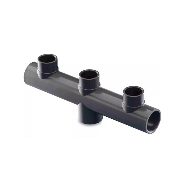 Distributor/collector 50mm tube 50mm x 50mm x 50mm