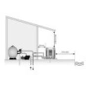 Sun Spring voor bovengrondse baden 8 KW R32 gas