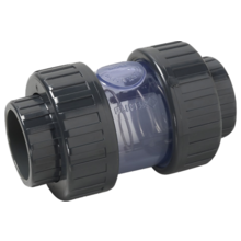 Terugslagklep doorzichtig  63mm