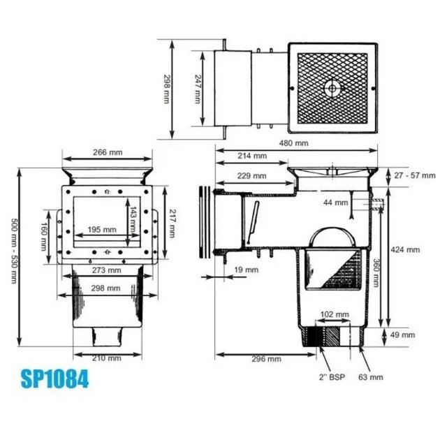 auto skim SP1084 liner small opening