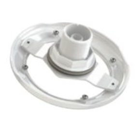 Inbouwflens wit + bevestiging