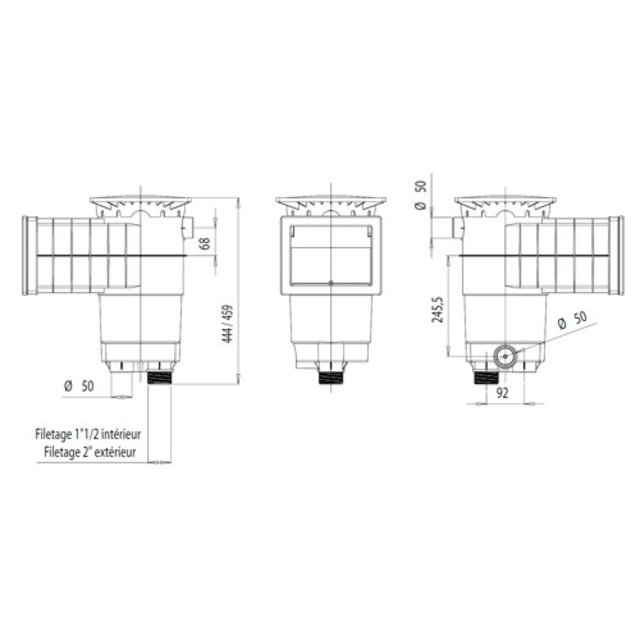 A200 skimmer concrete & Liner, panel liner