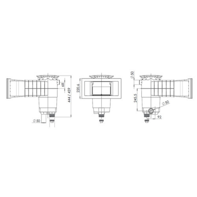 A400 Skimmer for concrete & liner pools