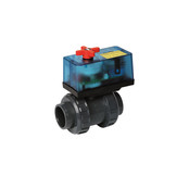 Electric two-way tap Praher S6 D50 230V-Eco 50 mm glue connection
