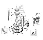 sand filter sidemount model: S01666S/S0210S/S0244/S0246/S0310SE/S0360SE