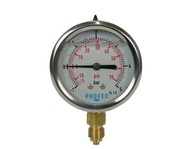 RVS manometer 63 mm, glycerine gevuld