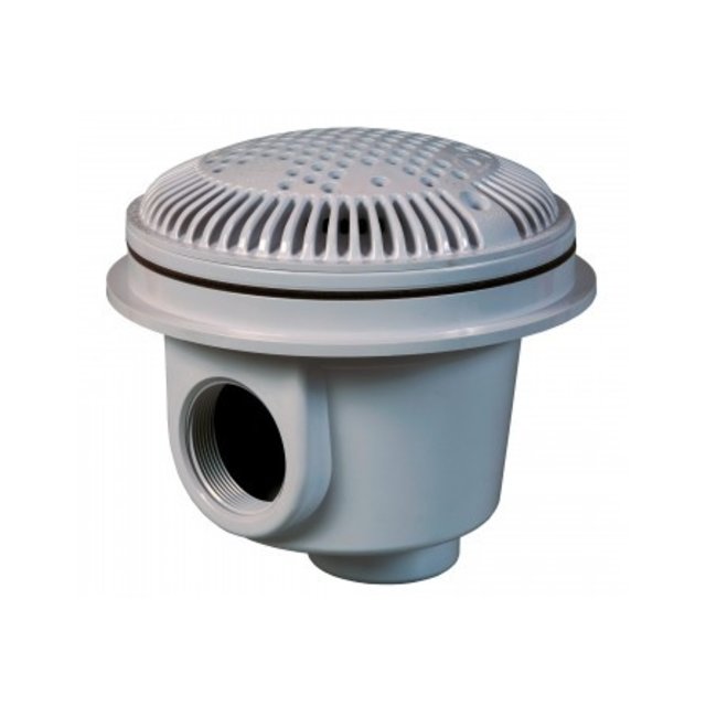 Bodemput anti vortex liner lichtgrijs.