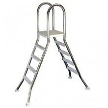 Ladder RVS 316 4/4 treden