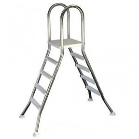 Ladder RVS 316 4/4 treden