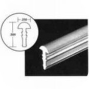 Afwerkingsstrip liner 30 meter grijs 7mm