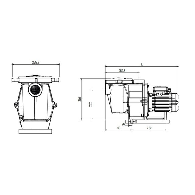 Whisperflo 1,5 hp 22 m³/h