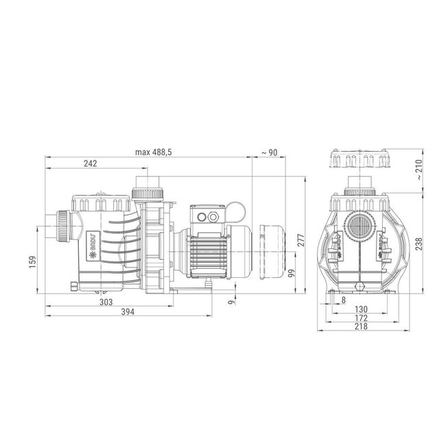 Compact 10 m³/h 0.55 pk