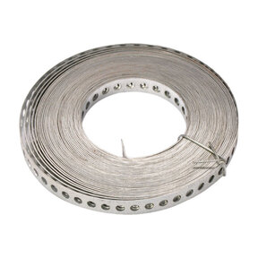 RVS bevestigingsstrook 12mm x 1mm x 10