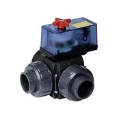 Robinet à trois voies 50 mm type S4 D50 PVC 230 V Solar Eco