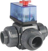 Robinet à trois voies 50 mm type S4 D50 PVC 230 V Solar Eco