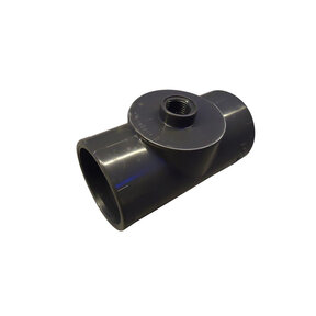 Pièce en T 50mm avec 1 x filetage femelle 1/2"