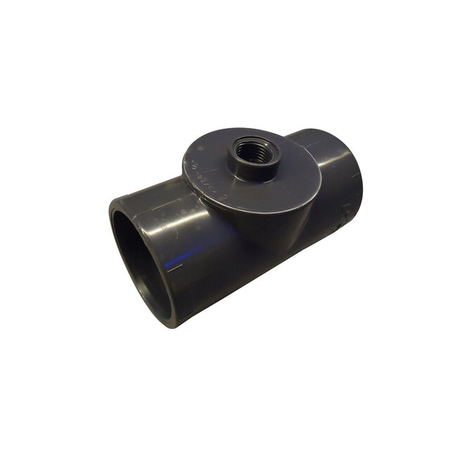 T-piece 50mm with 1 x female thread 1/2" digisol or flow switch