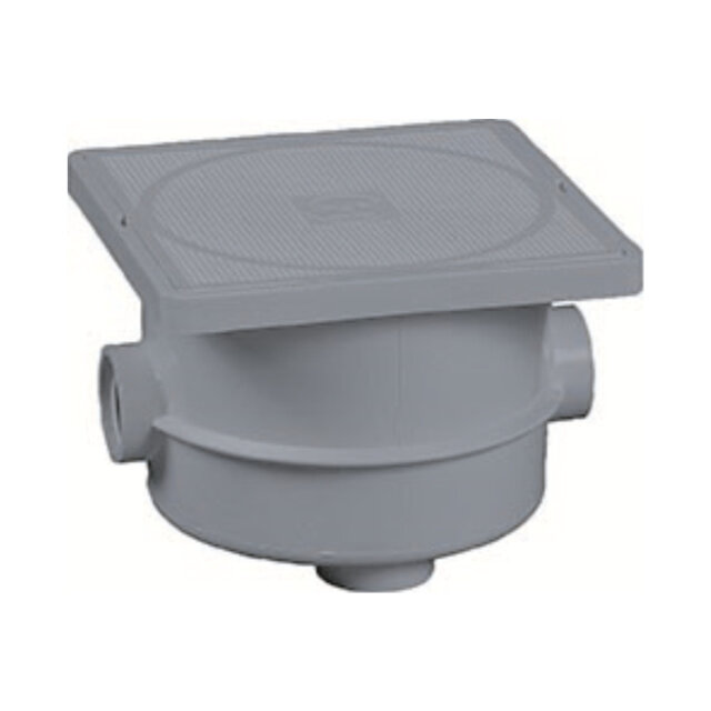 boîte de jonction avec couvercle gris clair