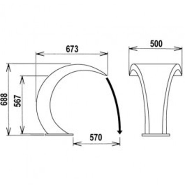 Rideau d'eau Bali brillant - Copy