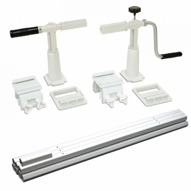 Roll-up device for above-ground pools