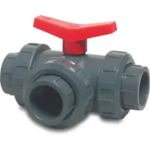 3-Weg kogelafsluiter D63 T-boring