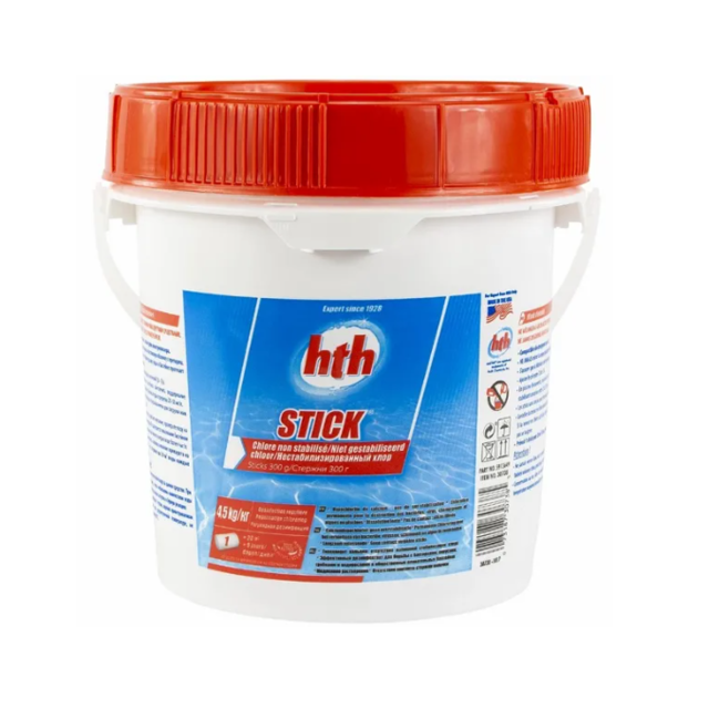 Stick d'hypochlorite de calcium 300 gr 4,5kg non stabilisé
