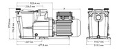 Super Pump 1,5 CV triphasé 18 m³/h SP2616XW223
