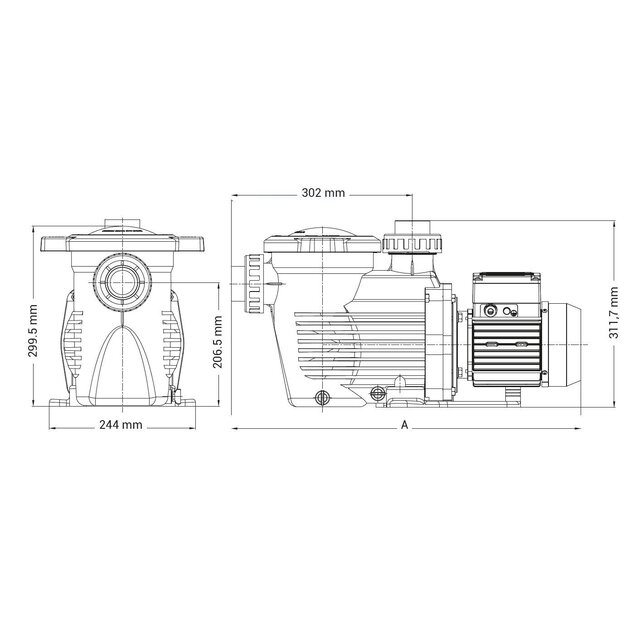K-Flo 1,5 HP mono 21,9 m³/h