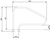 handrail with anchors