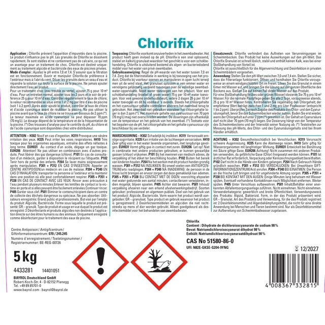 Chlorifix 60 - 5 kg Chlorifix 60 - 5 kg