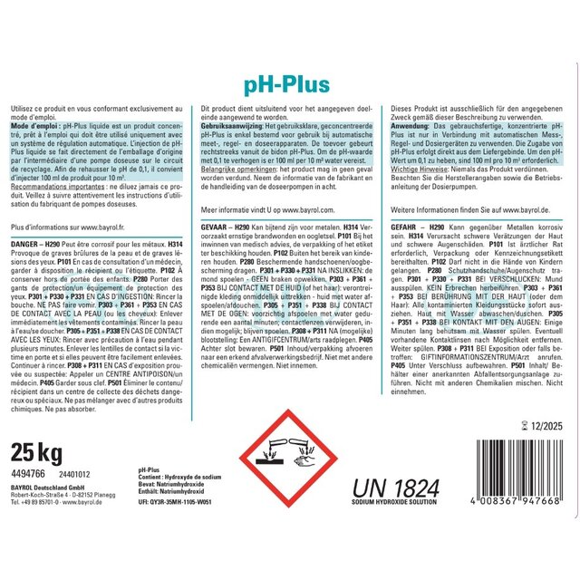 vloeibare pH Plus 25L