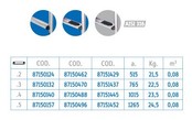 2-part ladder stainless steel 316 3 steps