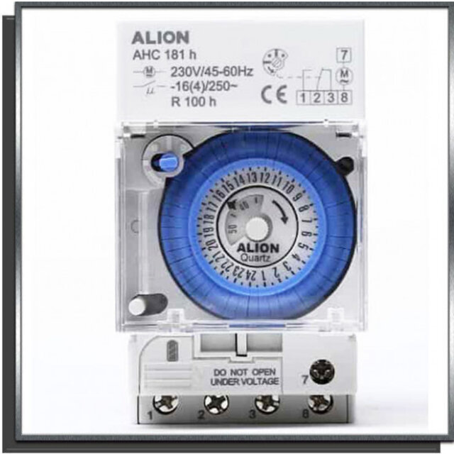 Klok rail 230V/45-60Hz 16(4)250 Klok rail 230V/45-60Hz 16(4)250