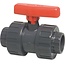 Mega Vanne à bille en PVC avec double raccord PN16 63 mm