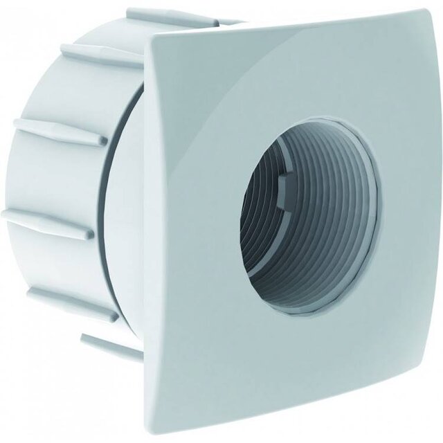 Raccord d'aspirateur blanc de 50 mm à coller sur béton/revêtement