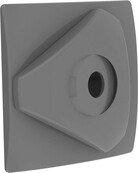 richtbare  inspuiter 1 1/2"  voor liner Anthraciet