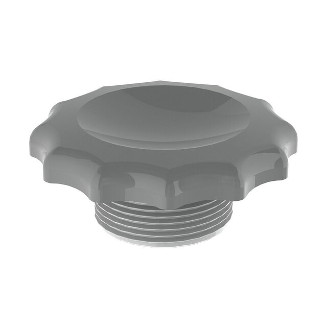 Bouchon d'étanchéité élégant pour point de vide gris