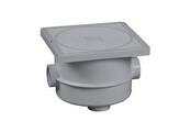 Boîte de jonction avec couvercle gris