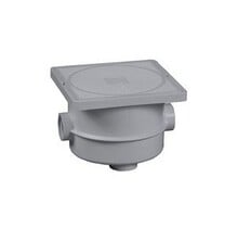 Junction box with lid grey