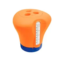 Float with thermometer