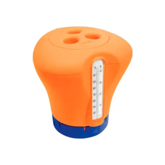 Float with thermometer