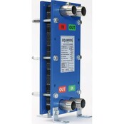 Échangeur de chaleur à plaques Aqua Easy en acier inoxydable vissé 30 / 70kW, avec support de montage - Copy