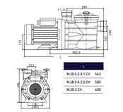 MJB 18-22 1,5pk 18m³/h MJB 18-22 1,5pk 18m³/h