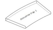 Nouveaux escaliers romains Pepperino Dark Flamed + Brushed de type I
