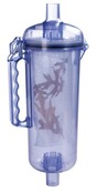 Transparent leaf catcher with waste bag